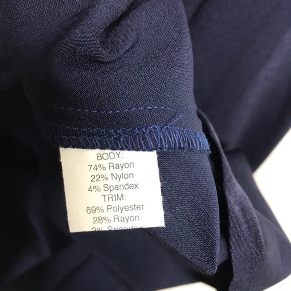 Stop Staring Navy Swing Dress w/Bow NWT - Picture 6 of 6